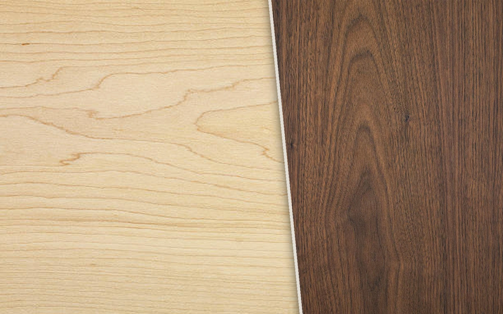 Real maple and walnut wood textures used in Koton instruments